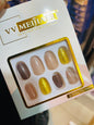 Fake nails 12 pieces with plastic glue