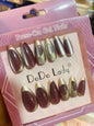 Fake nails 12 pieces with plastic glue