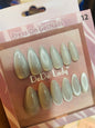 Fake nails 12 pieces with plastic glue
