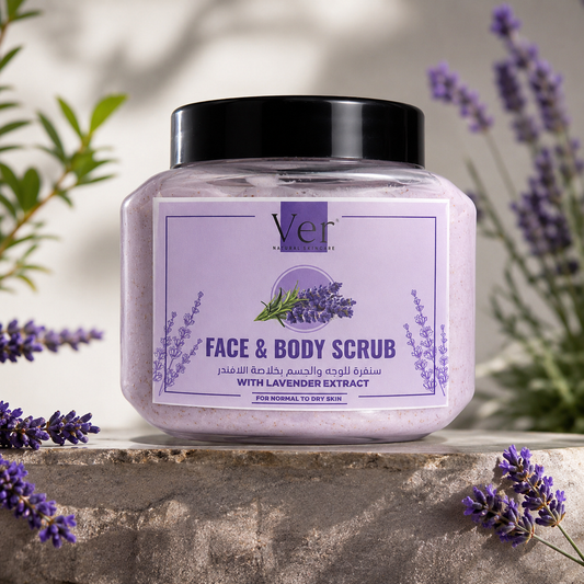 Ver Natural Skincare Face & Body Scrub with Lavender Extract