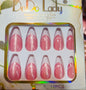 Fake nails 12 pieces with plastic glue