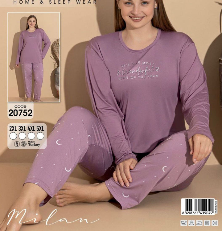 Cotton pijama big size