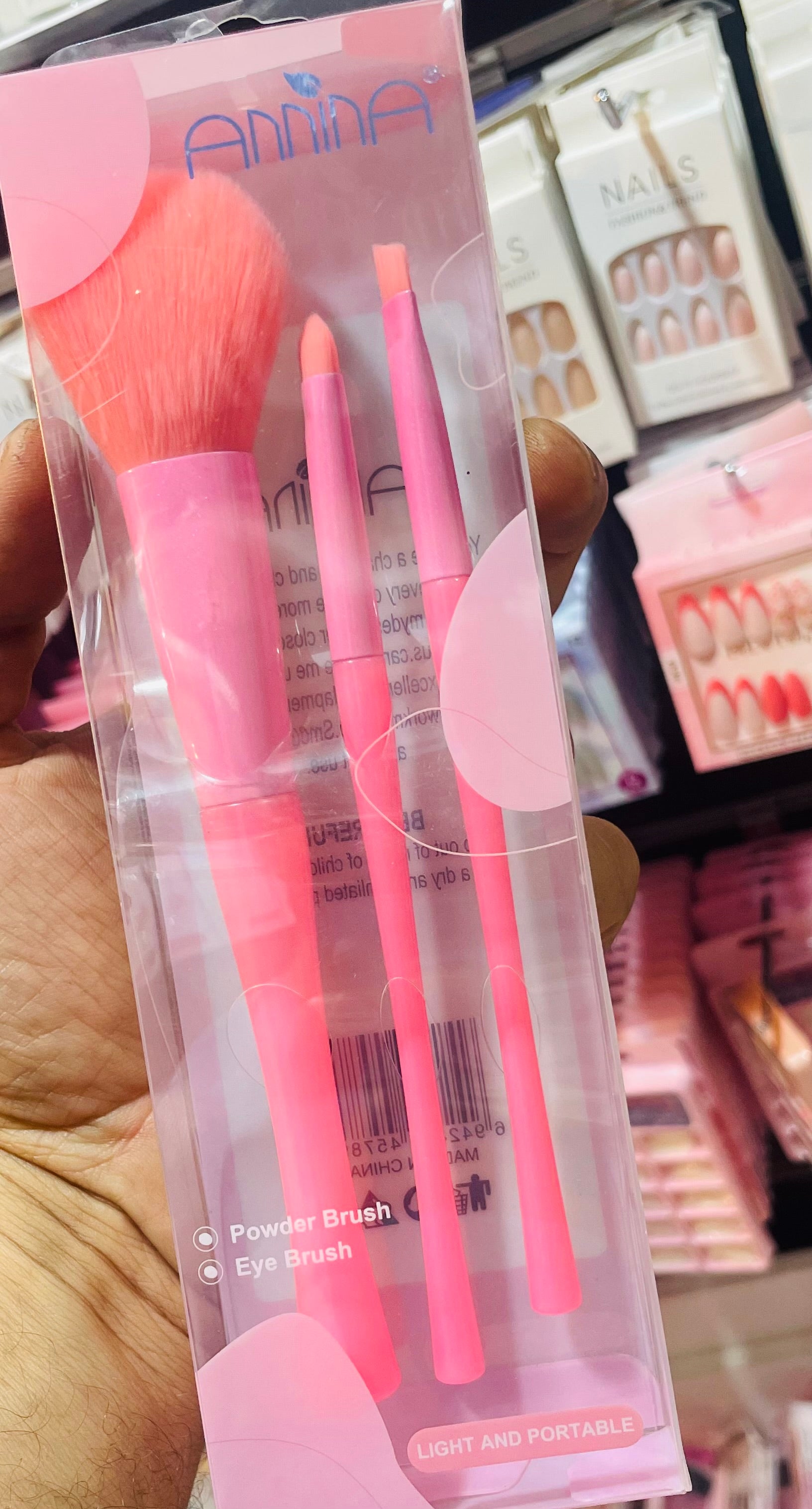 Brush set for powder brush & eye brush