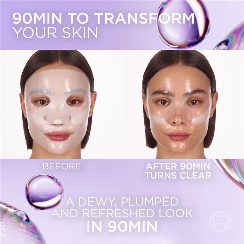 L'oreal REVITALIFT GLASS SKIN HYDROGEL GLOW MASK