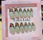 Fake nails 12 pieces with plastic glue