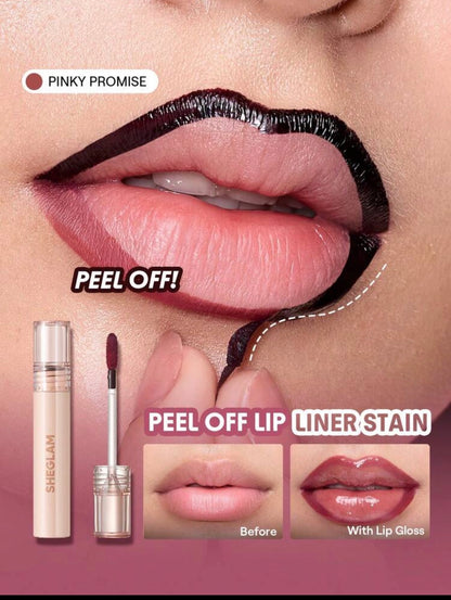 SHEGLAM FALL IN LINER PEEL OFF LIP LINER STAIN ENCRE À LÈVRES FALL IN LINE