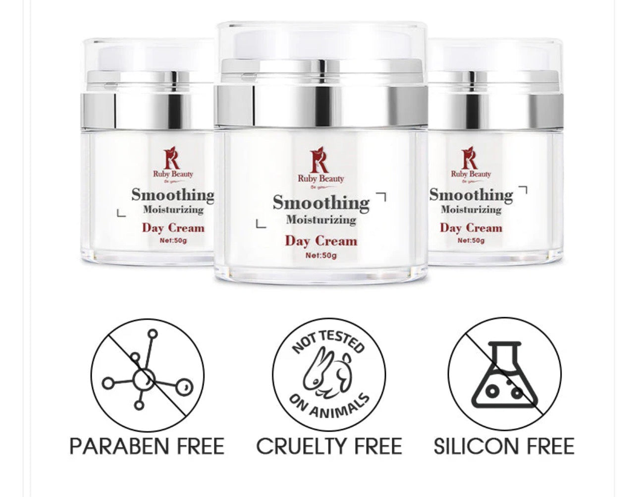 Ruby beauty smoothing moisturizing day cream 50g