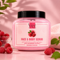 Ver Natural Skincare Face & Body Scrub with Raspberry Extract