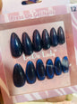 Fake nails 12 pieces with plastic glue