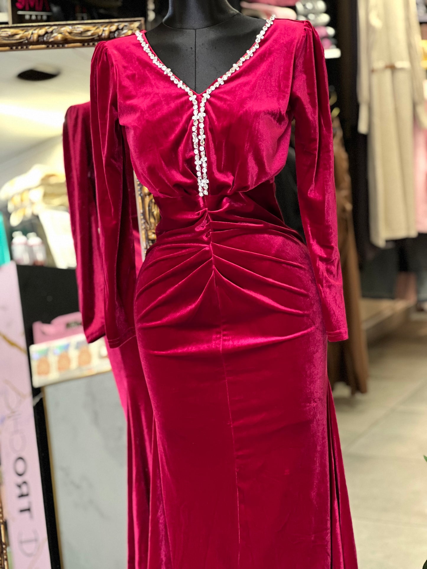 Velvet dress high Quality