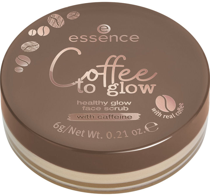 Essence Coffee To Glow Healthy Glow Face Scrub nb 01 never stop grinding!