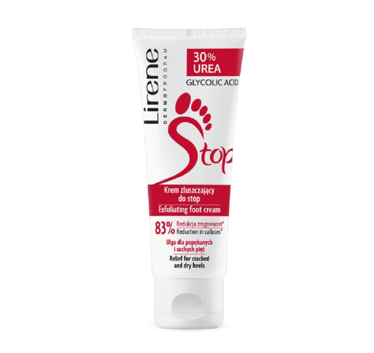 Lirene 30% Urea + Glycolic Acid Exfoliating Foot Cream