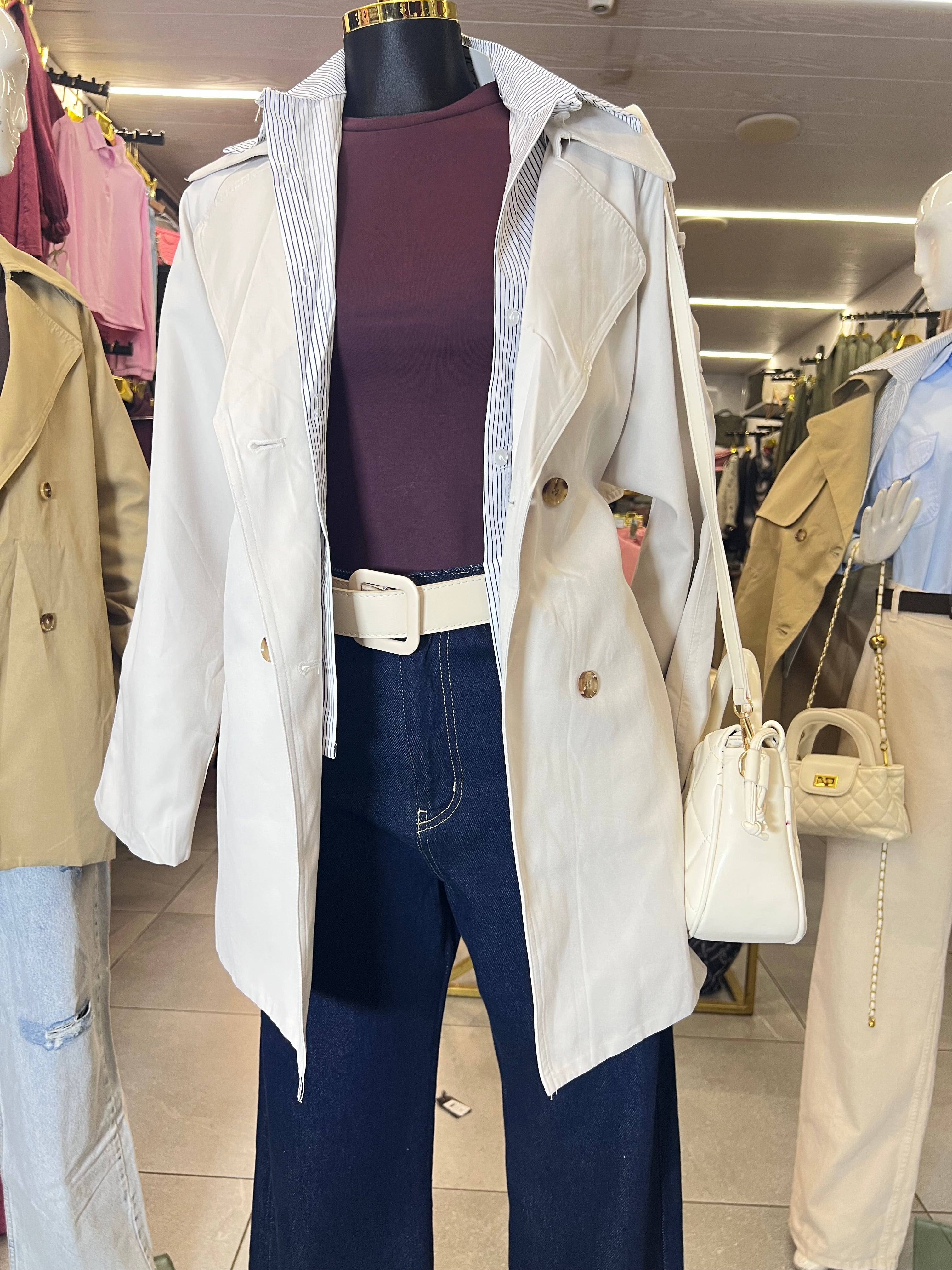 New mini trench coat