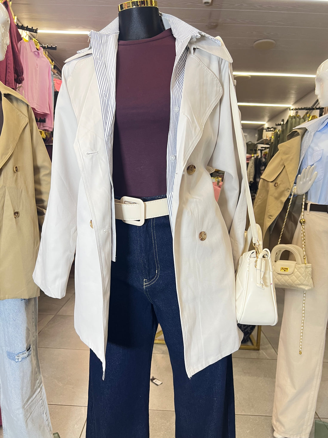 New mini trench coat