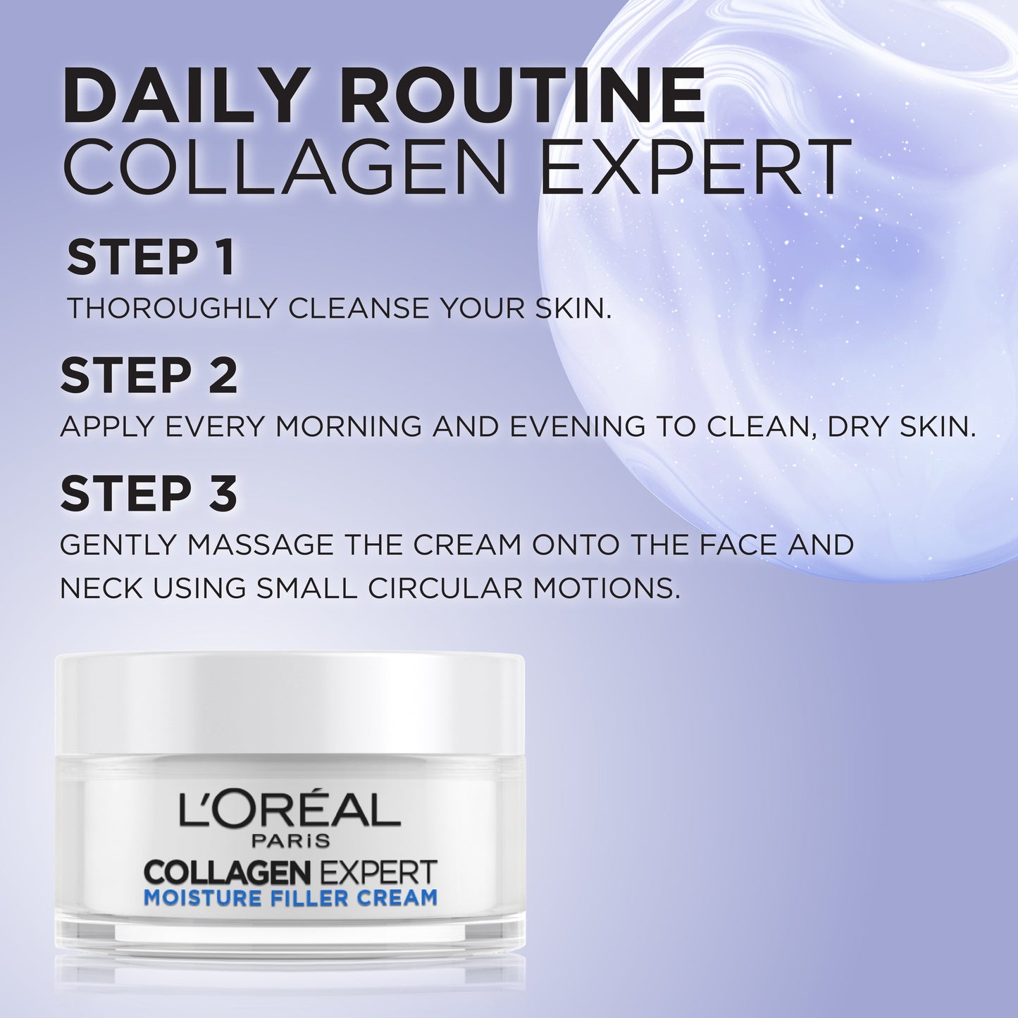 L’Oréal Paris, Collagen Expert Moisture-Filling Cream, With Glycerin & Collagen Peptide Fractions, for Firmness Boosting and Improved Elasticity, 50ml