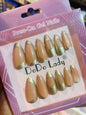 Fake nails 12 pieces with plastic glue