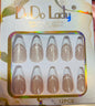 Fake nails 12 pieces with plastic glue