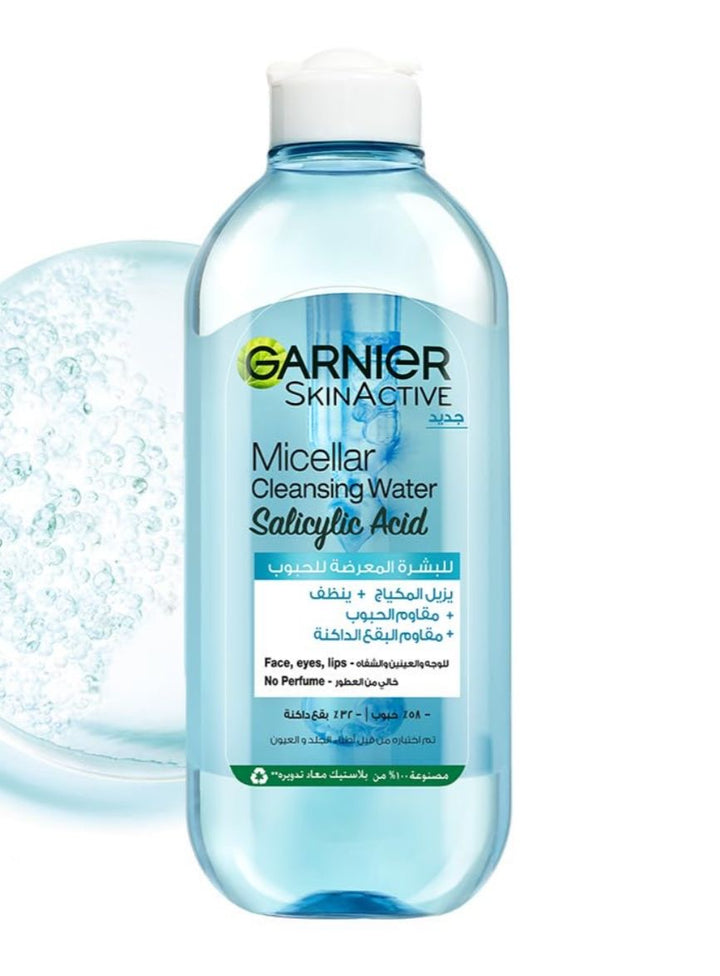 Micellar cleansing water salicylic acid