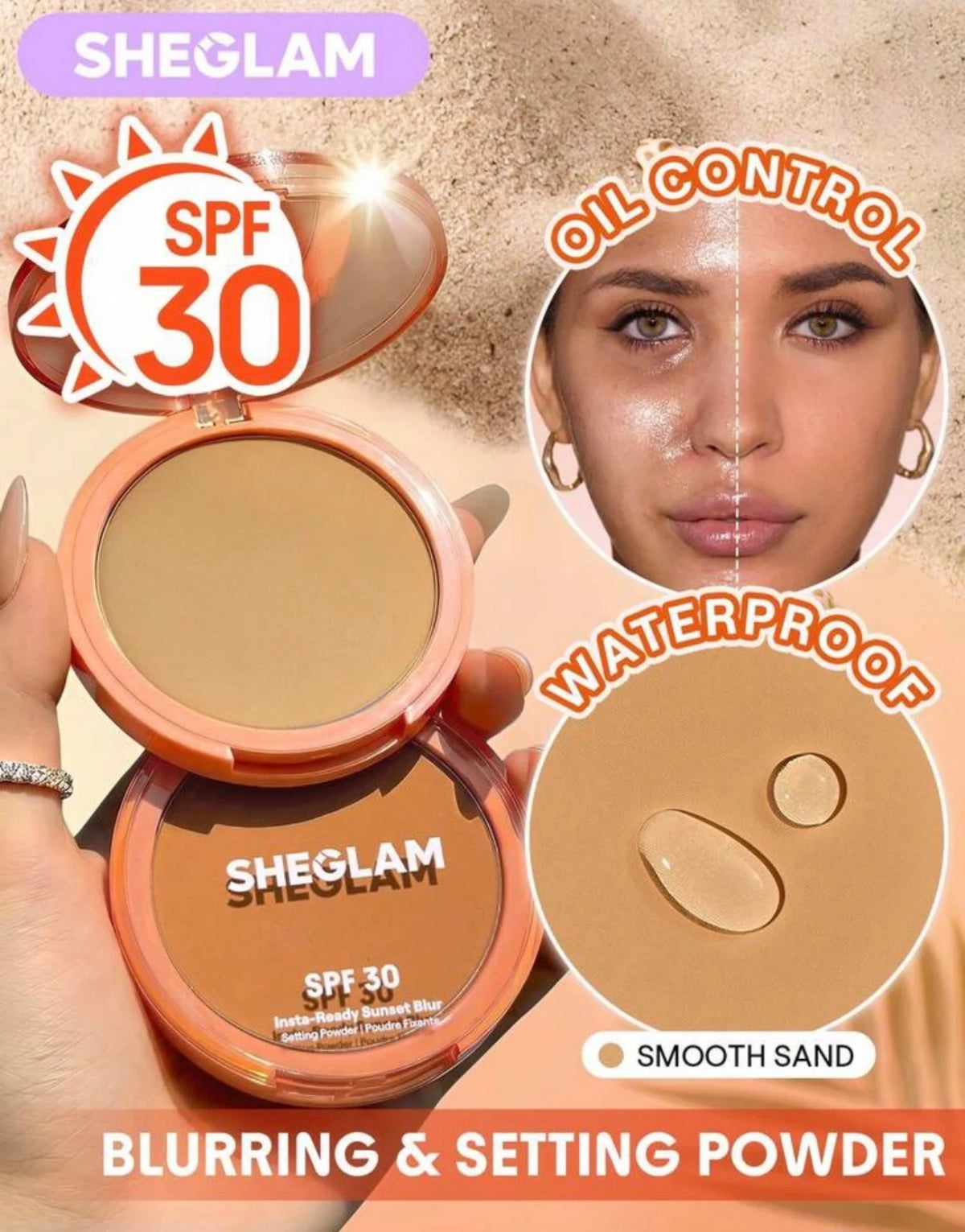 SHEGLAM Insta-Ready Sunsoft Blur Setting powder spf 30
