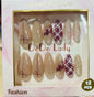 Fake nails 12 pieces with plastic glue