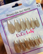 Fake nails 12 pieces with plastic glue