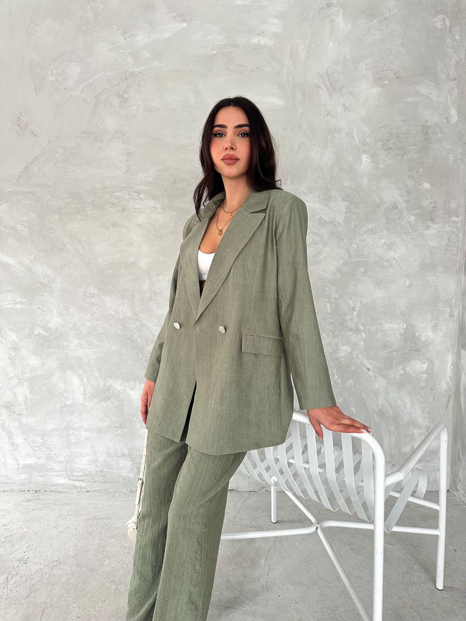 طقم زيتي واسود