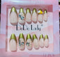 Fake nails 12 pieces with plastic glue