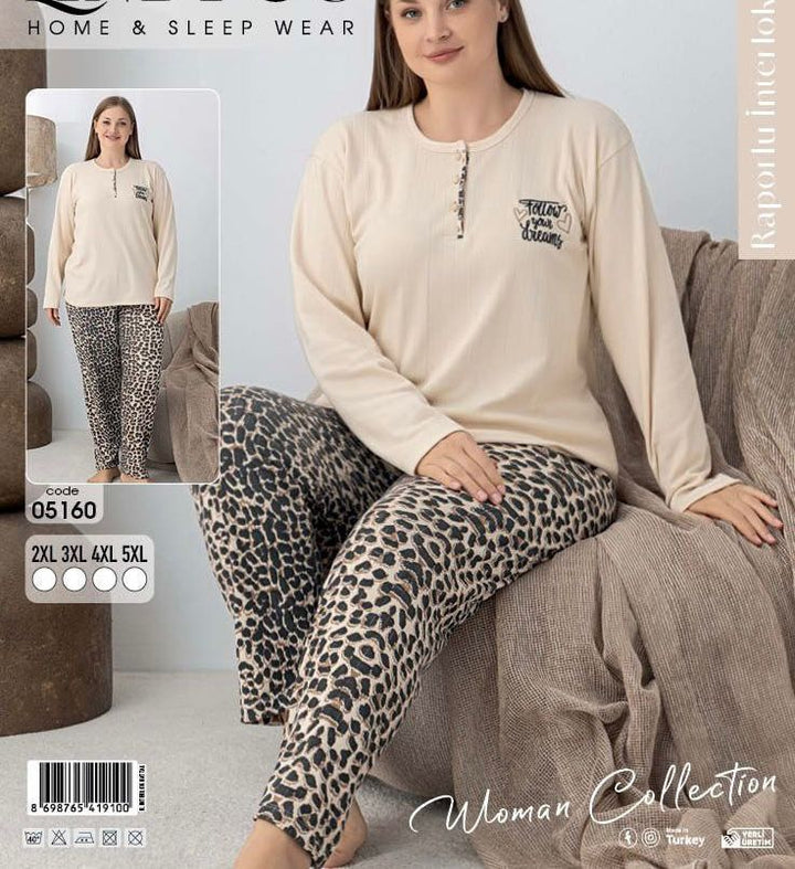 Cotton pijama big size