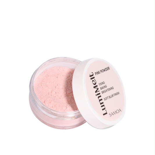 Samoa LumiMelt
PINK POWDER
FIXING BAKING
BRIGHTENING
SOFT BLUR FINISH