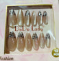 Fake nails 12 pieces with plastic glue