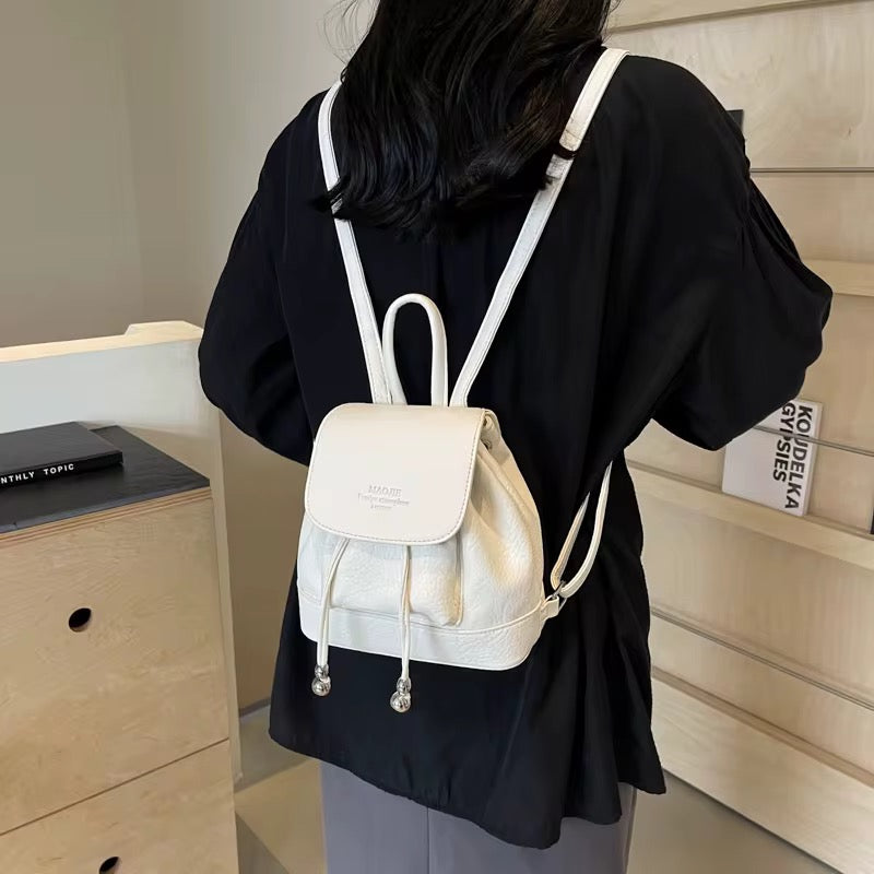 Leather backpack