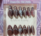 Fake nails 12 pieces with plastic glue