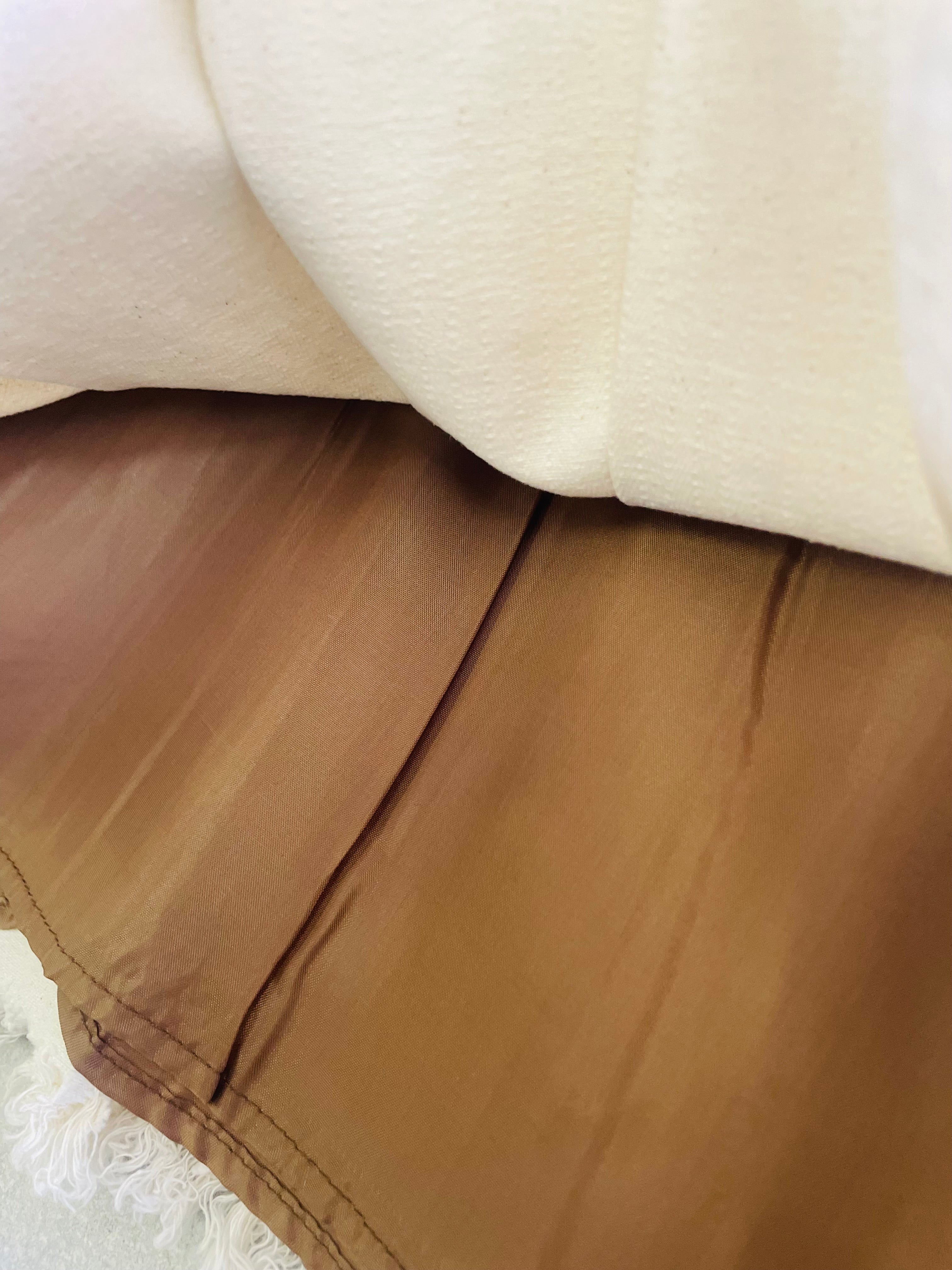 Skirt double belts brown belts