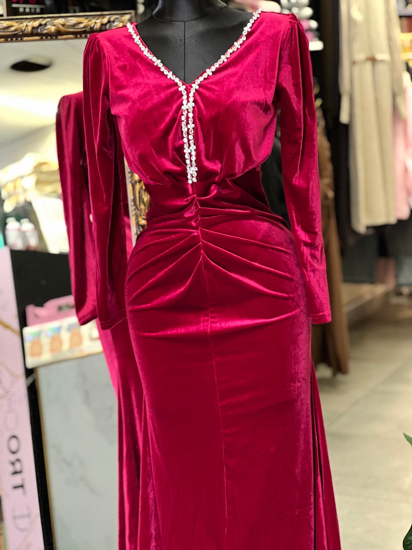Velvet dress high Quality