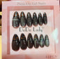 Fake nails 12 pieces with plastic glue