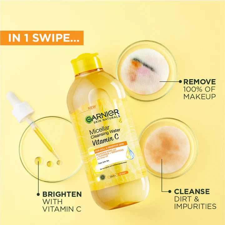 Garnier skin care micellar vitamin c cleansing water 400ml