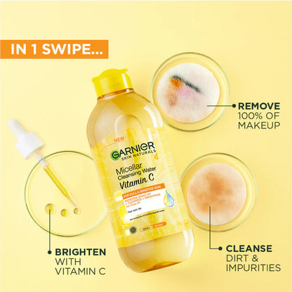 Garnier skin care micellar vitamin c cleansing water 400ml