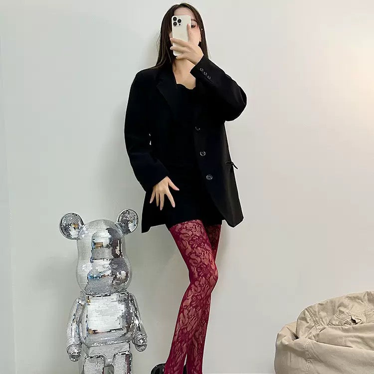 Net stockings women's summer thin leopard print bottoming pantyhose trend Sexy Slim legs Europe