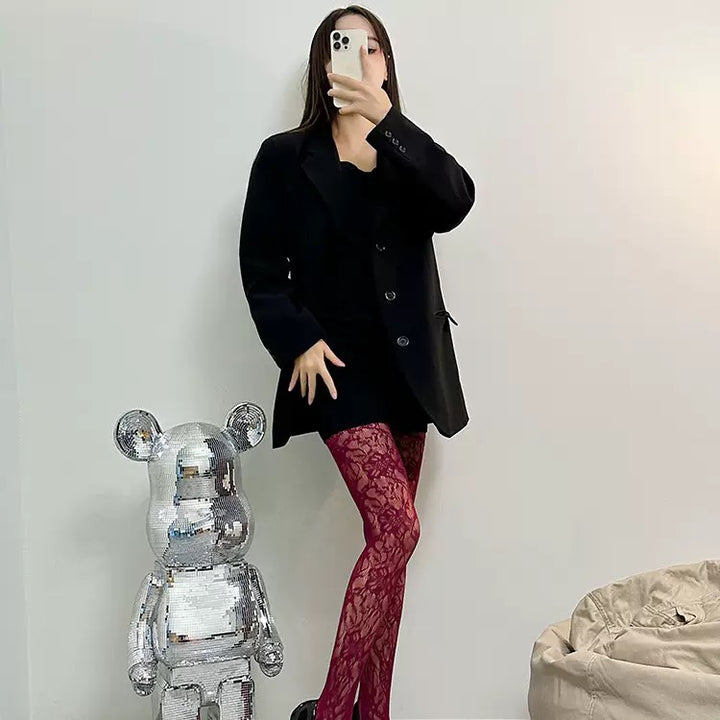 Net stockings women's summer thin leopard print bottoming pantyhose trend Sexy Slim legs Europe