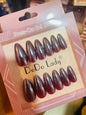 Fake nails 12 pieces with plastics glue