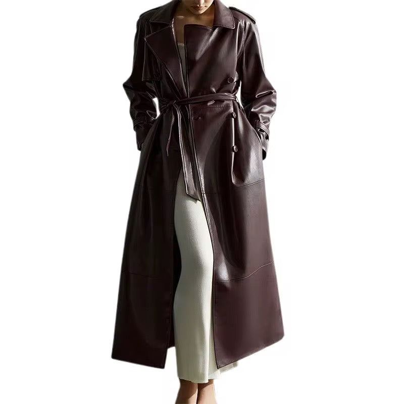 Leather coat