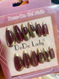 Fake nails 12 pieces with plastic glue