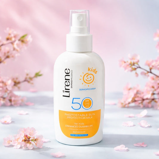 Lirene DERMOPROGRAM Kids DERMOPROOGRAM 50 PHOTOSTABLE SUN PROTECTION MILK for kids ENHANCED DURABILITY WATERPROOF