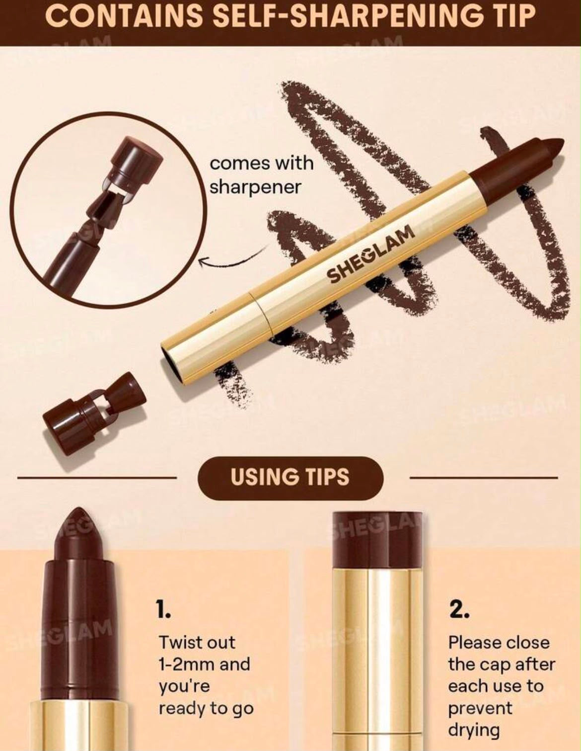 SHEGLAM_ BOLD MOVES KOHL CREAM EYLINER PENCIL BOLD MOVES CRAYON KOHL CRÉMEUX