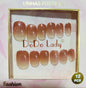 Fake nails 12 pieces with plastic glue