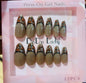 Fake nails 12 pieces with plastic glue