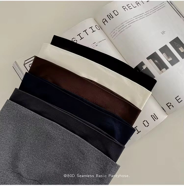 Sexy Matte solid pantyhose high waist Micro pressure tight fitting stirrup Stocking