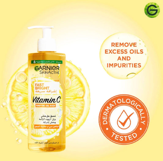 Garnier SkinActive Fast Bright Vitamin C Purifying Gel Wash