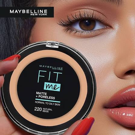 MAYBELLINE, NEW YORK FIT ME PERFECT MATTE FINISH & PORELESS POWDER THAT LASTS UP TO 16 HOURS