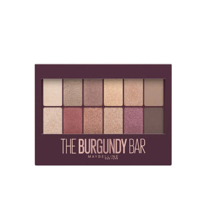 MAYBELLINE, NEW YORK THE BURGUNDY BAR EYESHADOW PALETTE - FEATURES 12 EXPERTLY CURATED SHADES